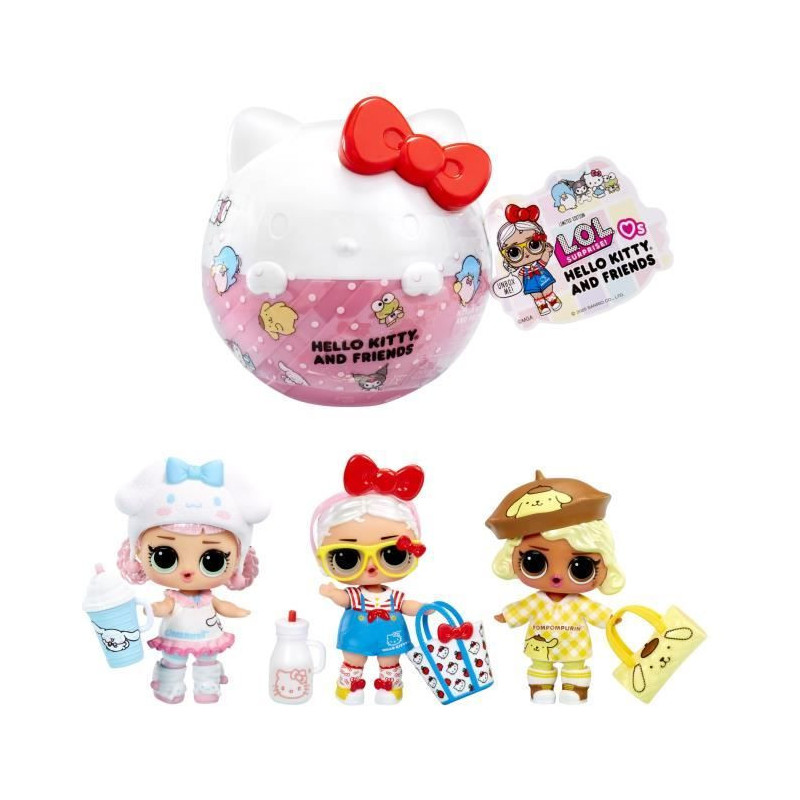 LOL Surprise Loves Hello Kitty Tots 3-inch Dolls - Ages 3 and Up