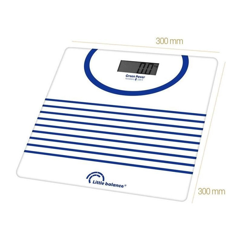 Bathroom scale - LITTLE BALANCE - 8655 - USB-repairable - 180 kg / 100