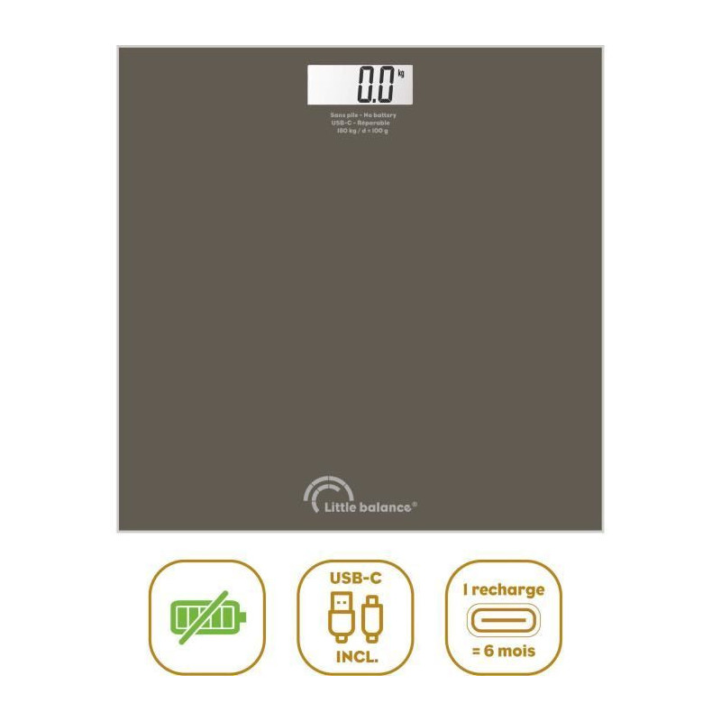Bathroom scale - LITTLE BALANCE - SB3 - USB-C - Tonka