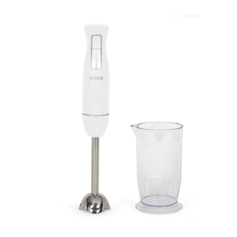Hand blender with bowl - LIVOO - DOP245W - 400 W - 2 speeds - White