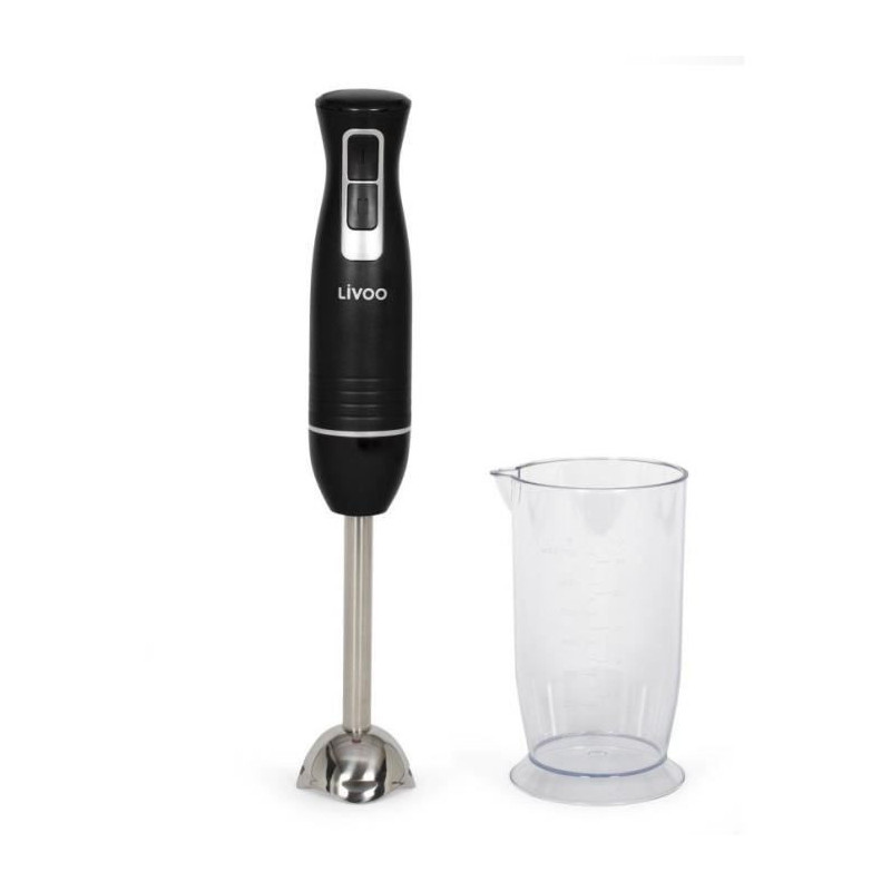 Hand blender with bowl - LIVOO - DOP245N - 400 W - 2 speeds - Black
