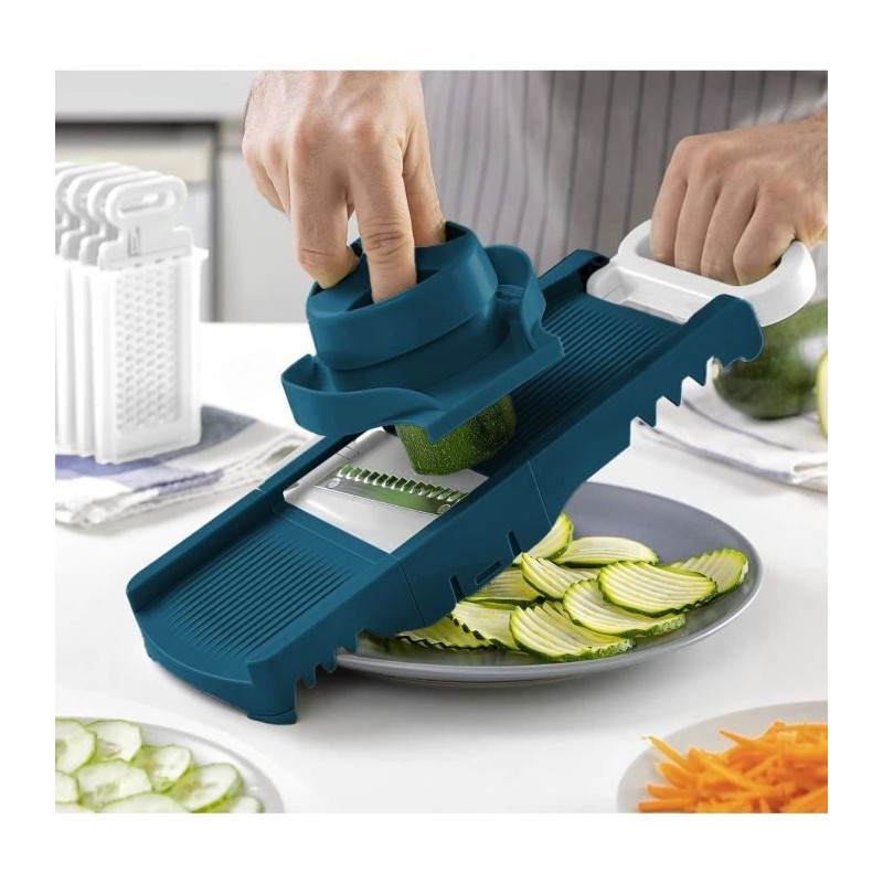 Foldable mandolin - ARTHUR MARTIN - AMM530 - 6 in 1 - 3 grater blades