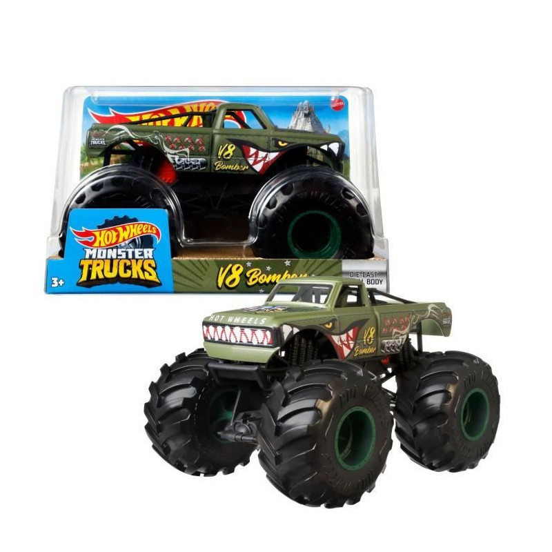 Hot Wheels - Monster Truck 1:24 (Random Model) - Small Car - 3 years a