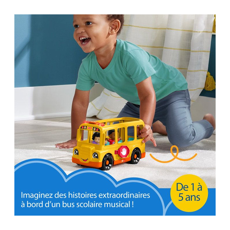 Fisher-Price Little People-The School Bus-Musical Push-Along Vehicle H