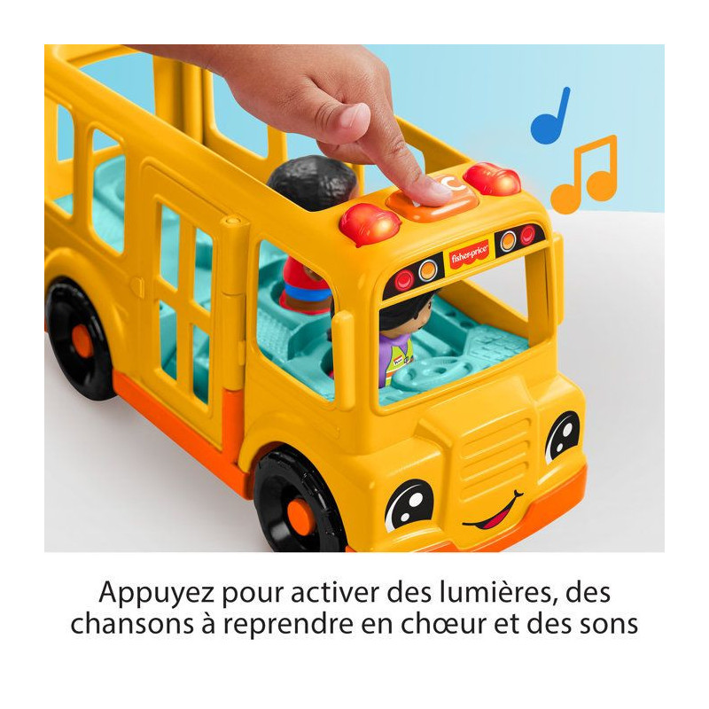 Fisher-Price Little People-The School Bus-Musical Push-Along Vehicle H