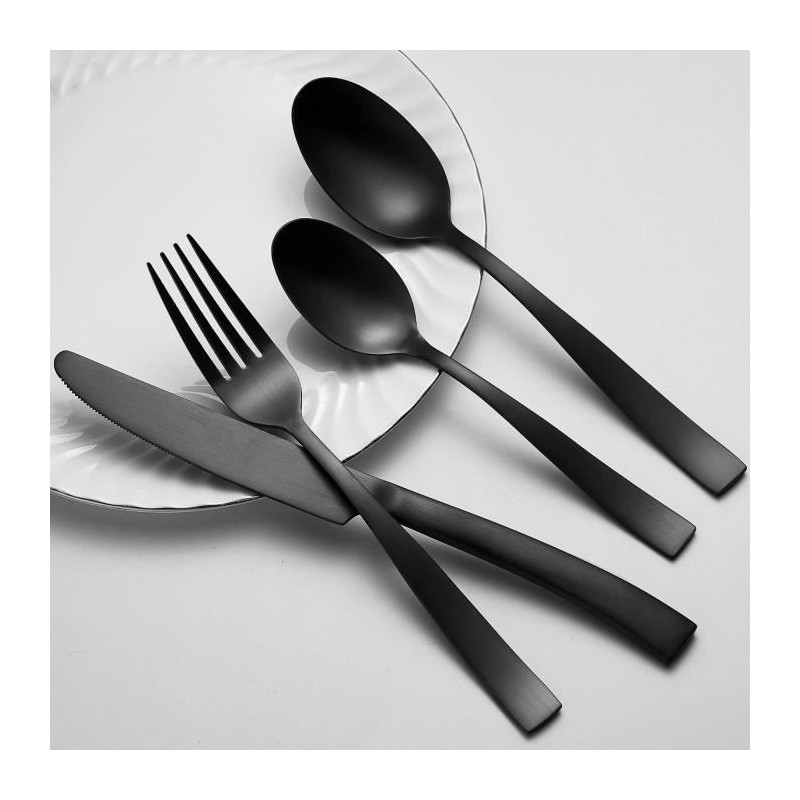 Cutlery set - ARTHUR MARTIN - AM5136 - 24 pieces - Stainless steel - B