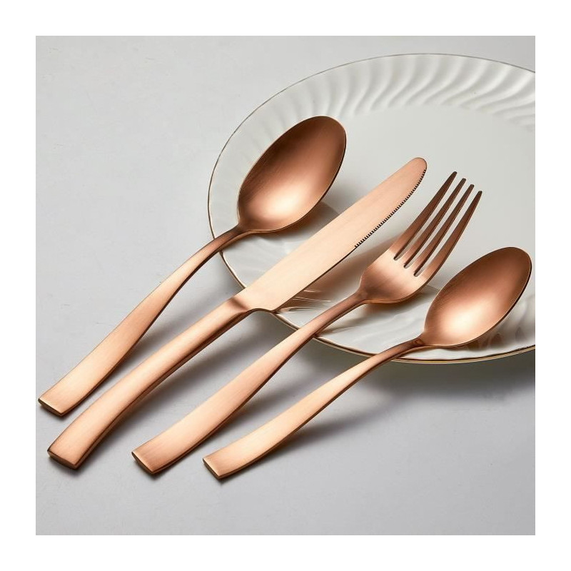 Cutlery set - ARTHUR MARTIN - AM0056 - 24 pieces - Stainless steel - C