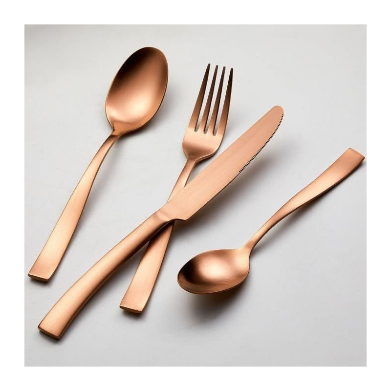 Cutlery set - ARTHUR MARTIN - AM0056 - 24 pieces - Stainless steel - C