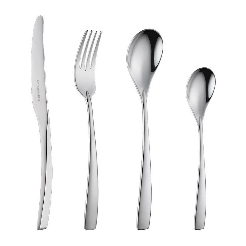 Cutlery set - ARTHUR MARTIN - AM3630 - 24 pieces - Stainless steel - S