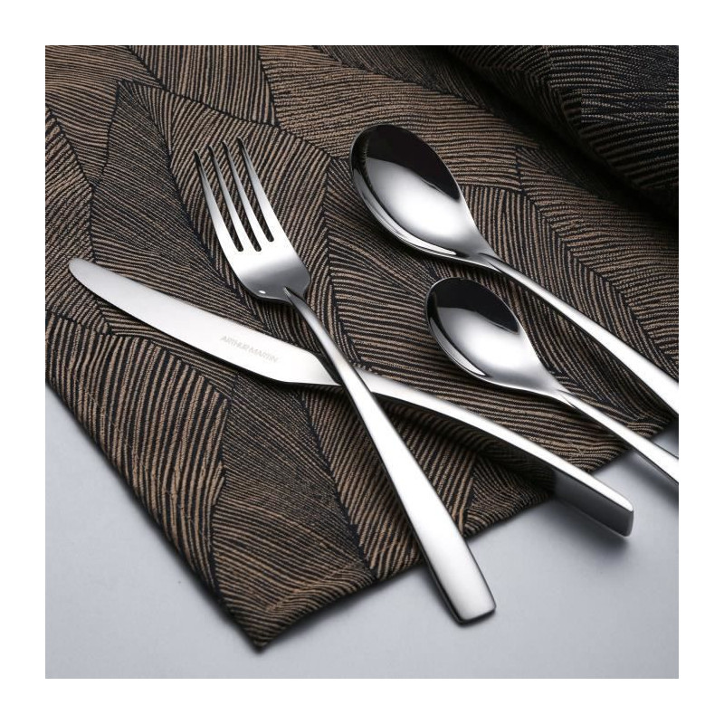 Cutlery set - ARTHUR MARTIN - AM3630 - 24 pieces - Stainless steel - S