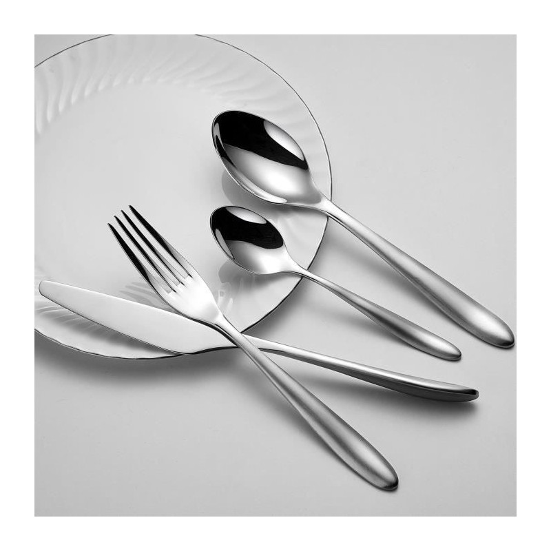 Cutlery set - ARTHUR MARTIN - AM0211 - 24 pieces - Stainless steel - P