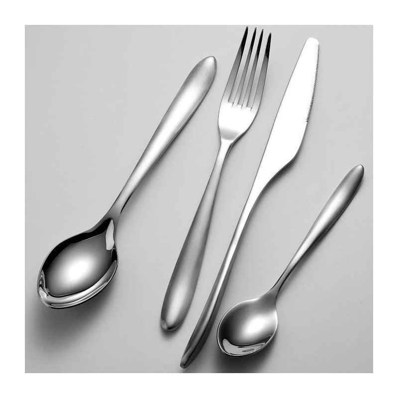 Cutlery set - ARTHUR MARTIN - AM0211 - 24 pieces - Stainless steel - P