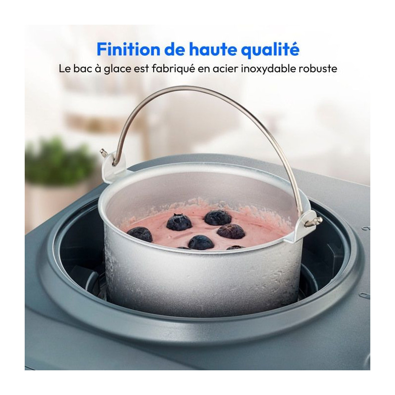 MEDION Ice cream machine with compressor (suitable for preparing ice c