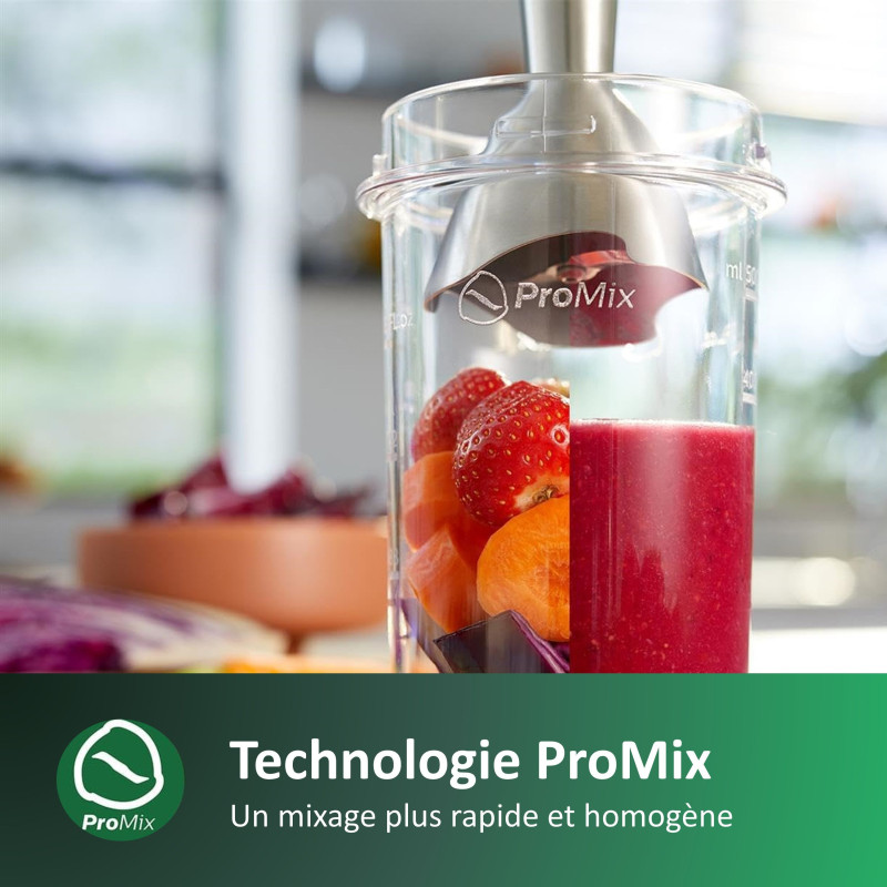 PHILIPS HR2534 / 00 ProMix hand blender - 650W - Metal base - Measurin