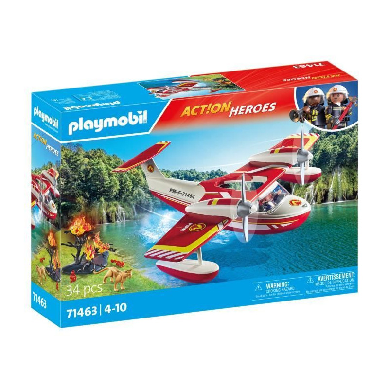 PLAYMOBIL 71463 Seaplane with firefighter - Action Heroes - Firefighte