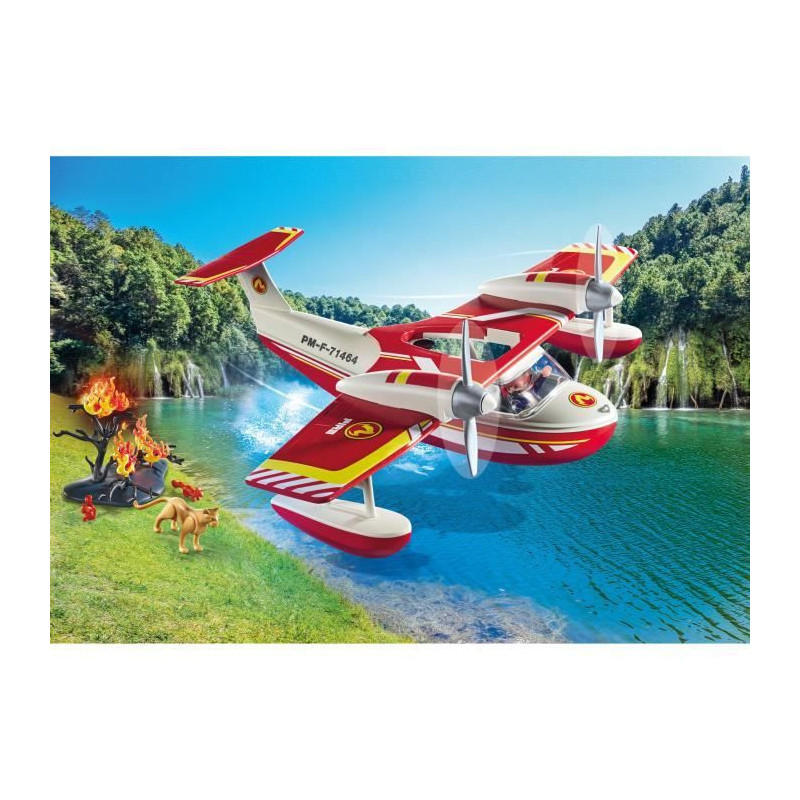 PLAYMOBIL 71463 Seaplane with firefighter - Action Heroes - Firefighte