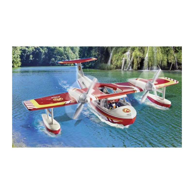 PLAYMOBIL 71463 Seaplane with firefighter - Action Heroes - Firefighte