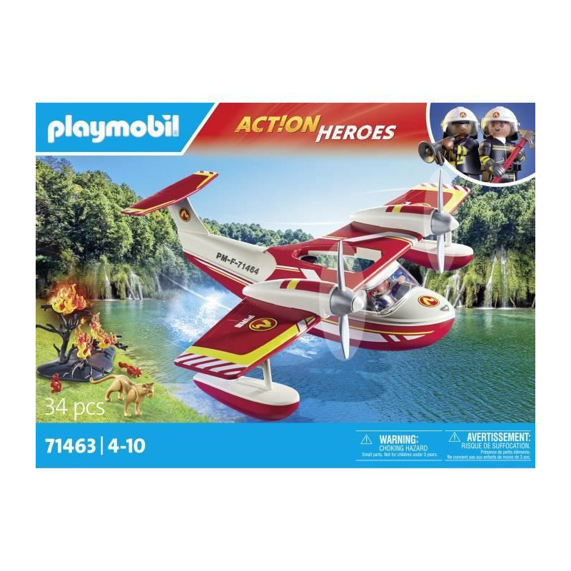 PLAYMOBIL 71463 Seaplane with firefighter - Action Heroes - Firefighte