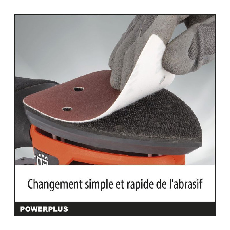 Multi -wireless sander 20V + 1x abrasive 80g - Dual Power Powdp50200 -