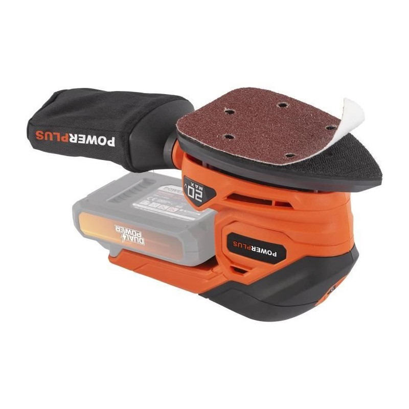 Multi -wireless sander 20V + 1x abrasive 80g - Dual Power Powdp50200 -