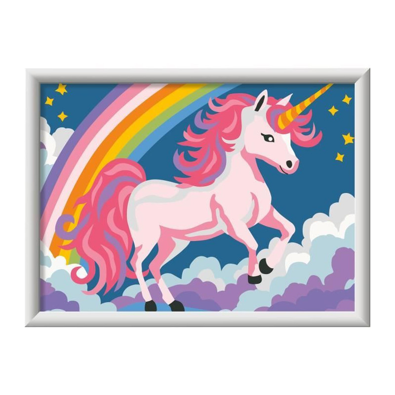 CreArt Kids 18x24cm Neon Unicorn, Paint by Numbers Kit, Ages 7+, 25904