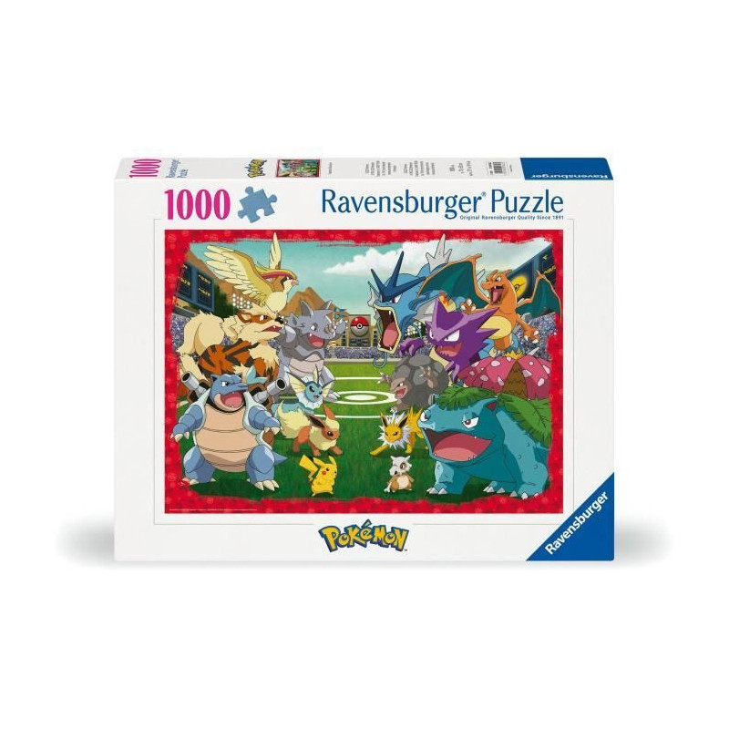 1000 Piece Puzzle Pokémon The Confrontation, Adults and Children from