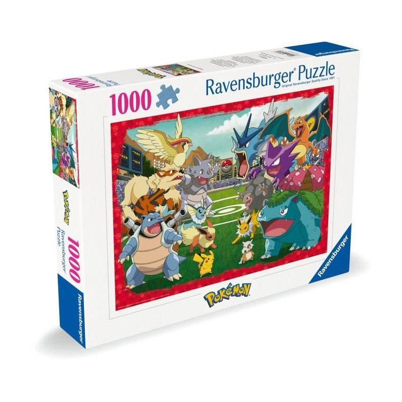 1000 Piece Puzzle Pokémon The Confrontation, Adults and Children from