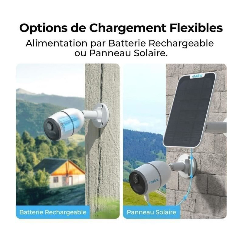 Outdoor camera - REOLINK - G330 - Solar panel - White