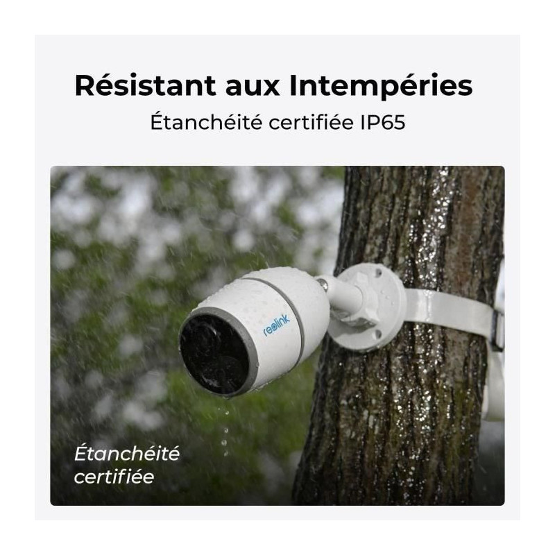 Outdoor camera - REOLINK - G330 - Solar panel - White