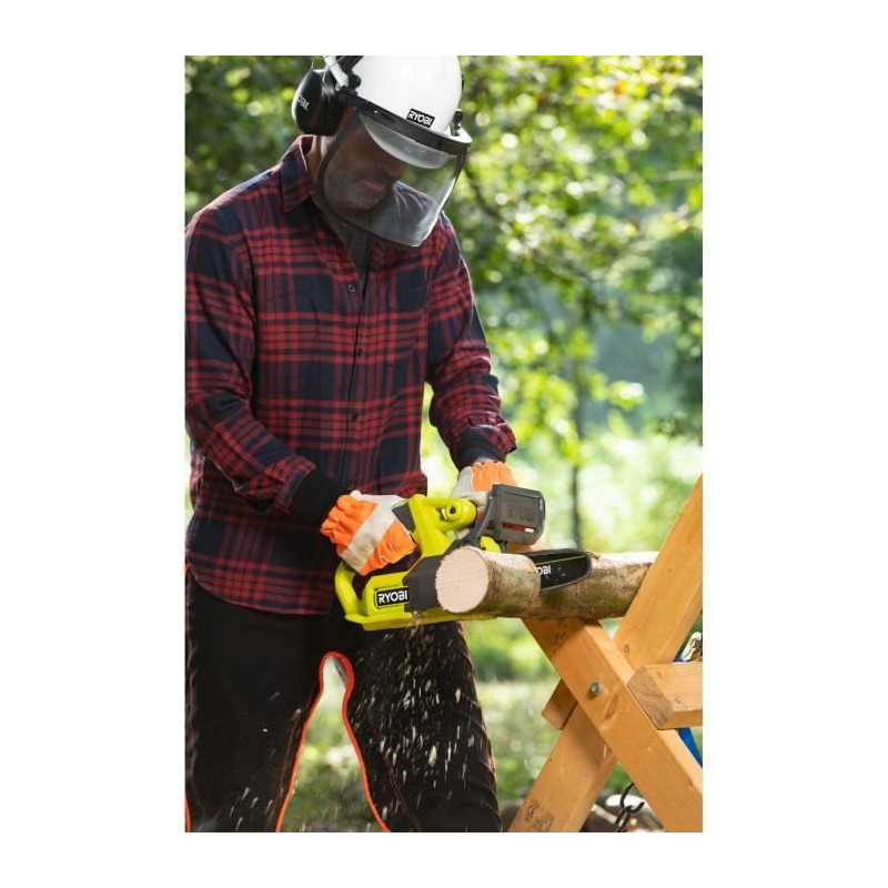 Compact cordless chainsaw 18v Ryobi One+ - Guide 20 cm - Delivered wit