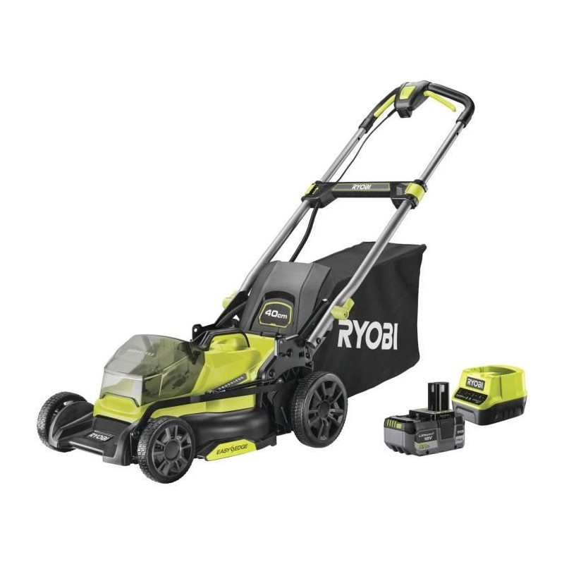 RYOBI - 18V Brushless push lawn mower - 40 cm cutting diameter - colle