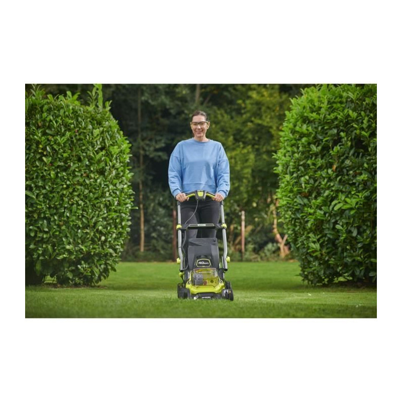 RYOBI - 18V Brushless push lawn mower - 40 cm cutting diameter - colle