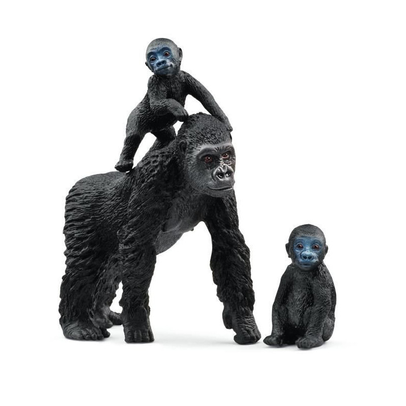 SCHLEICH - Family of Plains Gorillas - 42601 - range: Wild Life