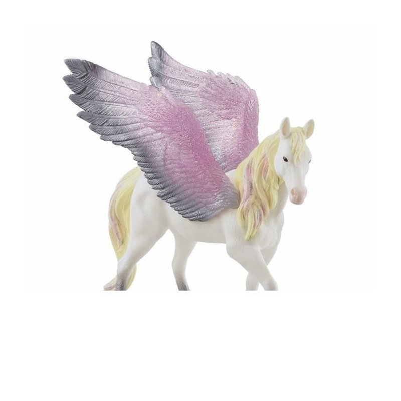 Winged Pegasus Figurine - With Shiny Wings and Mane - Fun and Durable