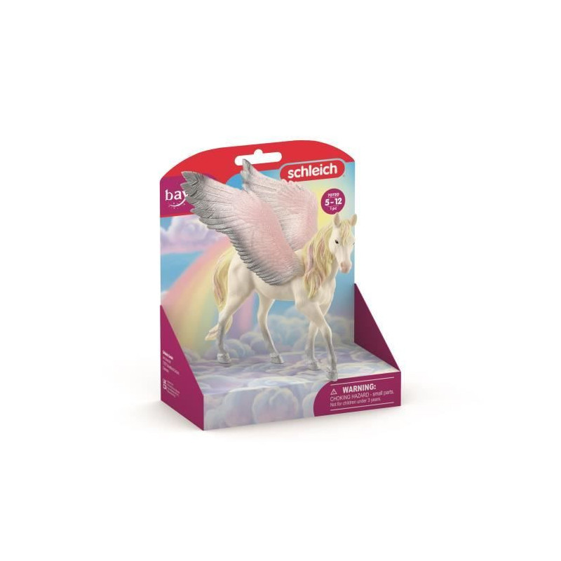 Winged Pegasus Figurine - With Shiny Wings and Mane - Fun and Durable