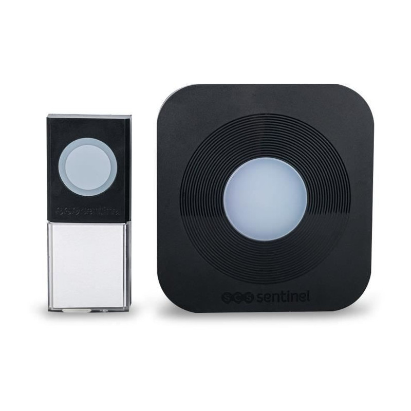 Wireless chime - SCS SENTINEL - 200 meters - SimplyBell - Black