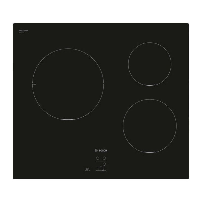 Induction hob - BOSCH Series 2 - 3 burners - 52.2 x 59.2 x 5.1 cm - PU