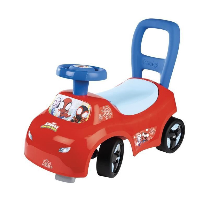 Smoby - 2 in 1 child car carrier - Spidey - Underseat storage + horn -