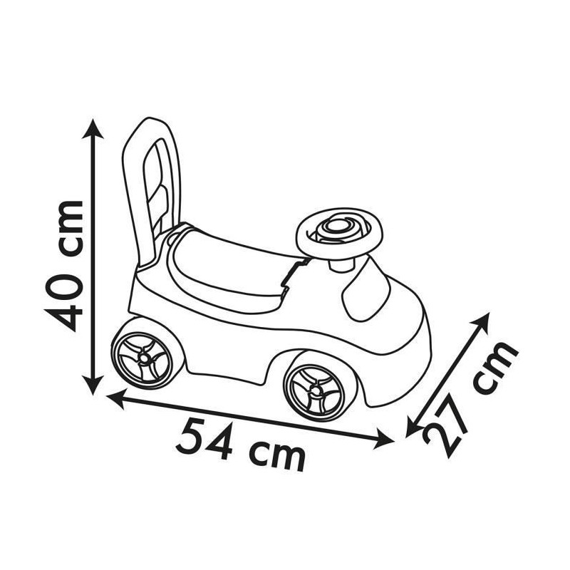 Smoby - 2 in 1 child car carrier - Spidey - Underseat storage + horn -