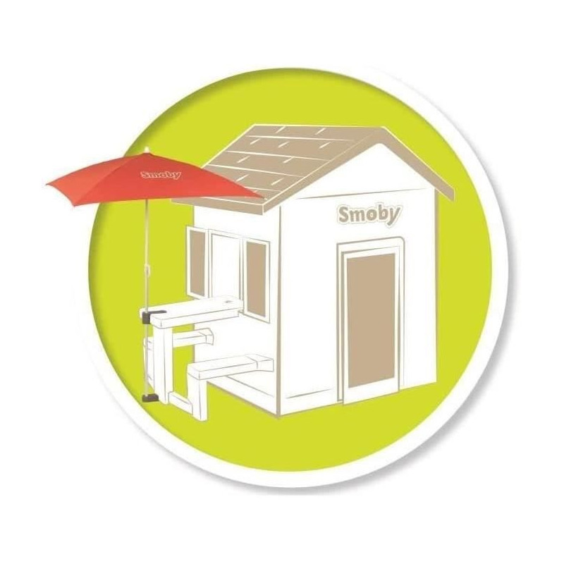 Smoby parasol adapted to Smoby picnic tables - 80x90 cm