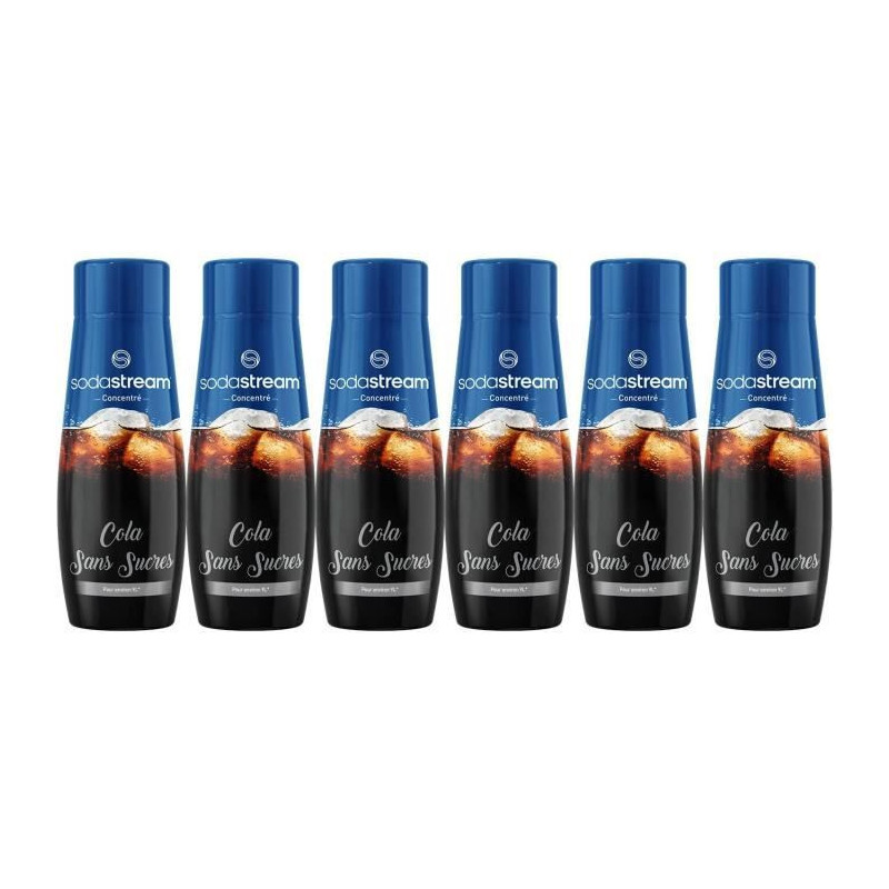 Sodastream - Set of 6 sugar-free COLA concentrates - 440ml