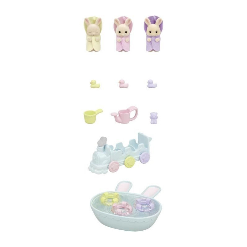 Miniature figurines - SYLVANIAN FAMILIES - 5707 - The Creme Rabbit tri