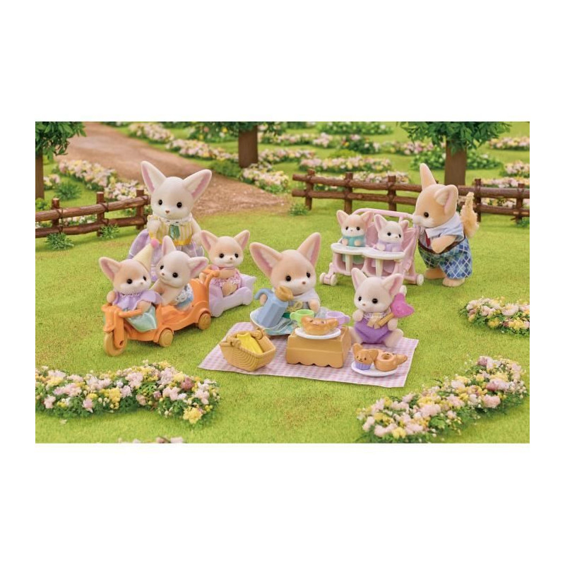 The picnic set of Fennec - Sylvanian Families brothers and sisters