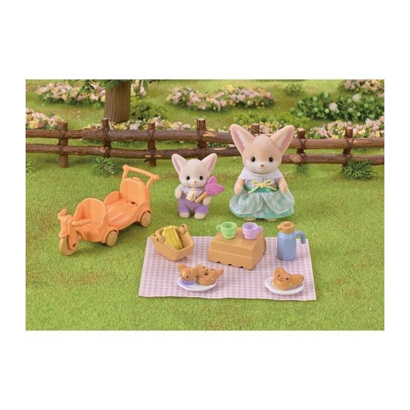 The picnic set of Fennec - Sylvanian Families brothers and sisters