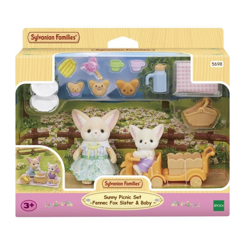 The picnic set of Fennec - Sylvanian Families brothers and sisters