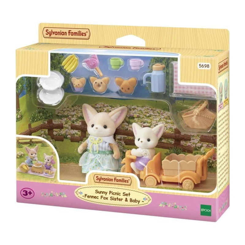 The picnic set of Fennec - Sylvanian Families brothers and sisters