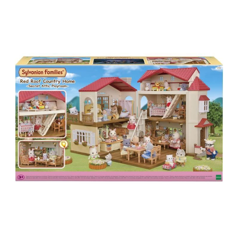 Miniature figurines - SYLVANIAN FAMILIES - 5708 - The big lit house an