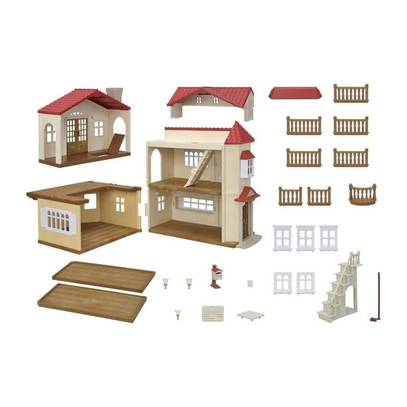 Miniature figurines - SYLVANIAN FAMILIES - 5708 - The big lit house an