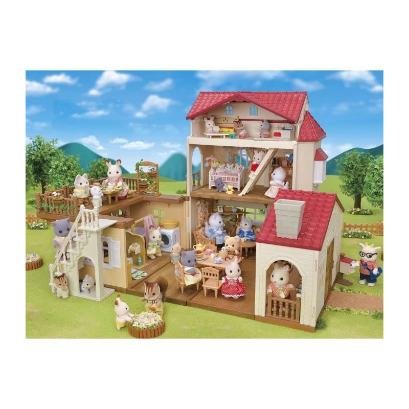 Miniature figurines - SYLVANIAN FAMILIES - 5708 - The big lit house an