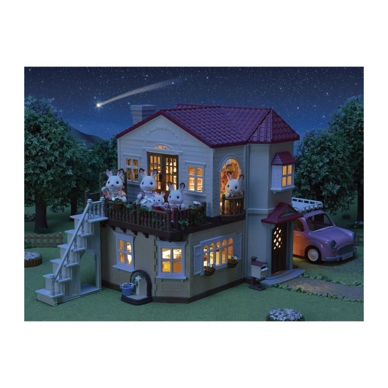Miniature figurines - SYLVANIAN FAMILIES - 5708 - The big lit house an